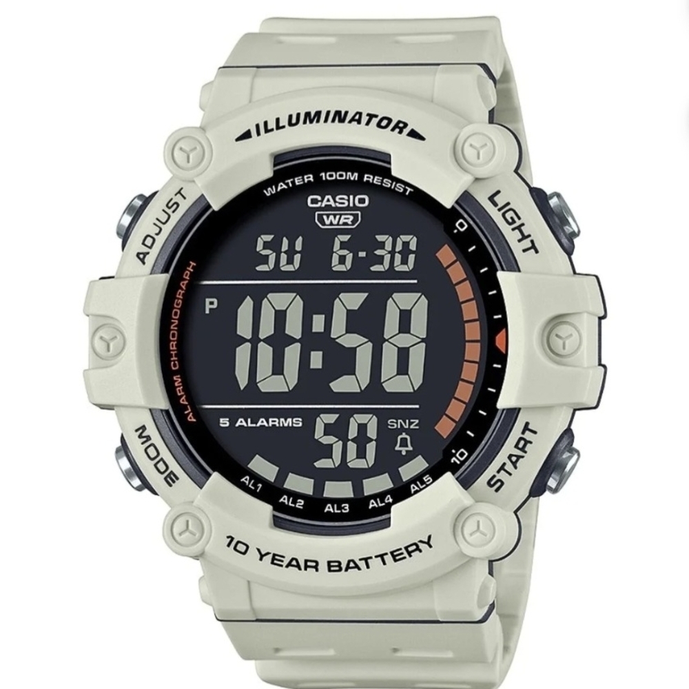 Casio Men's Illuminator Chronograph Digital Watch AE1500WH-8B2V, NEW!!